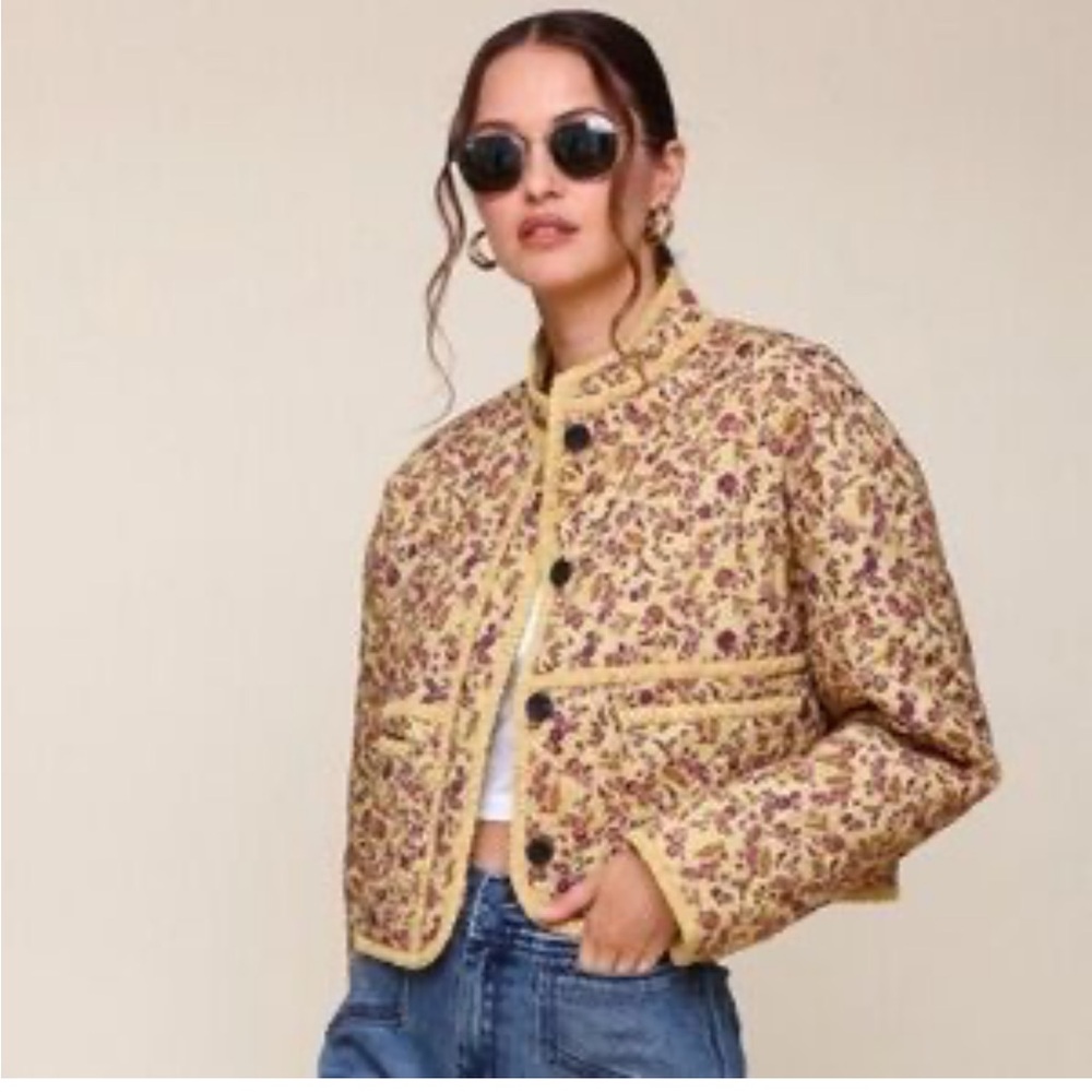 7 for All Mankind Floral Patterned Women's Jacket - XS